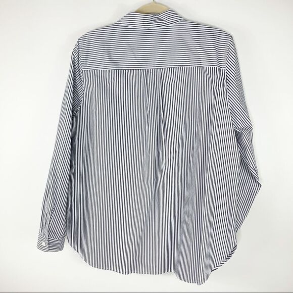 JCREW Long Sleeve Black/White Striped Cotton Pop-Over Tunic EUC - Picture 4 of 15